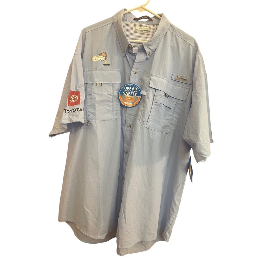 Columbia Bahama 2020 Racers Invitational Mens shirt XXL UPF 50 Sun Protection - Picture 2 of 7